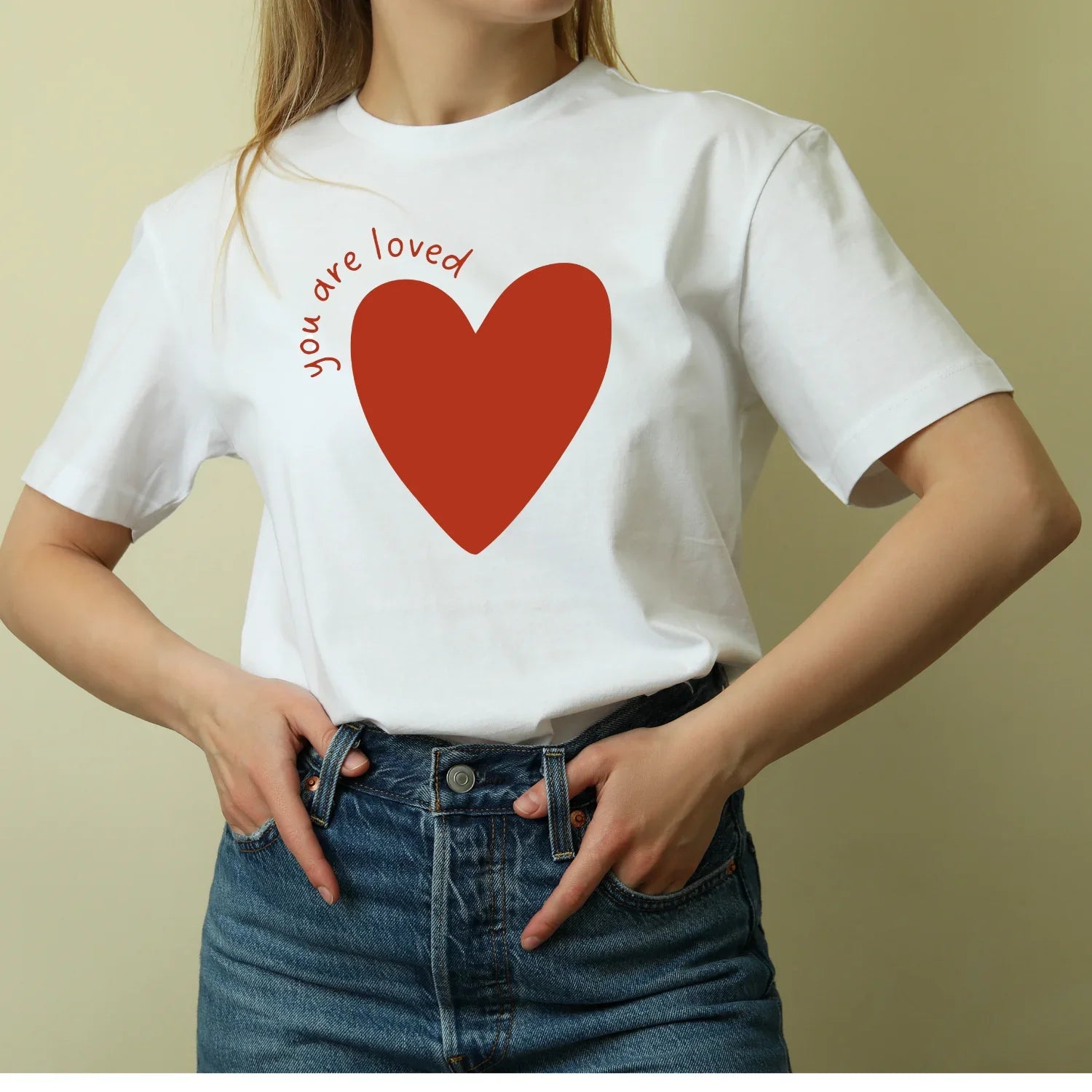 Adult Love and Pride Organic T-shirt