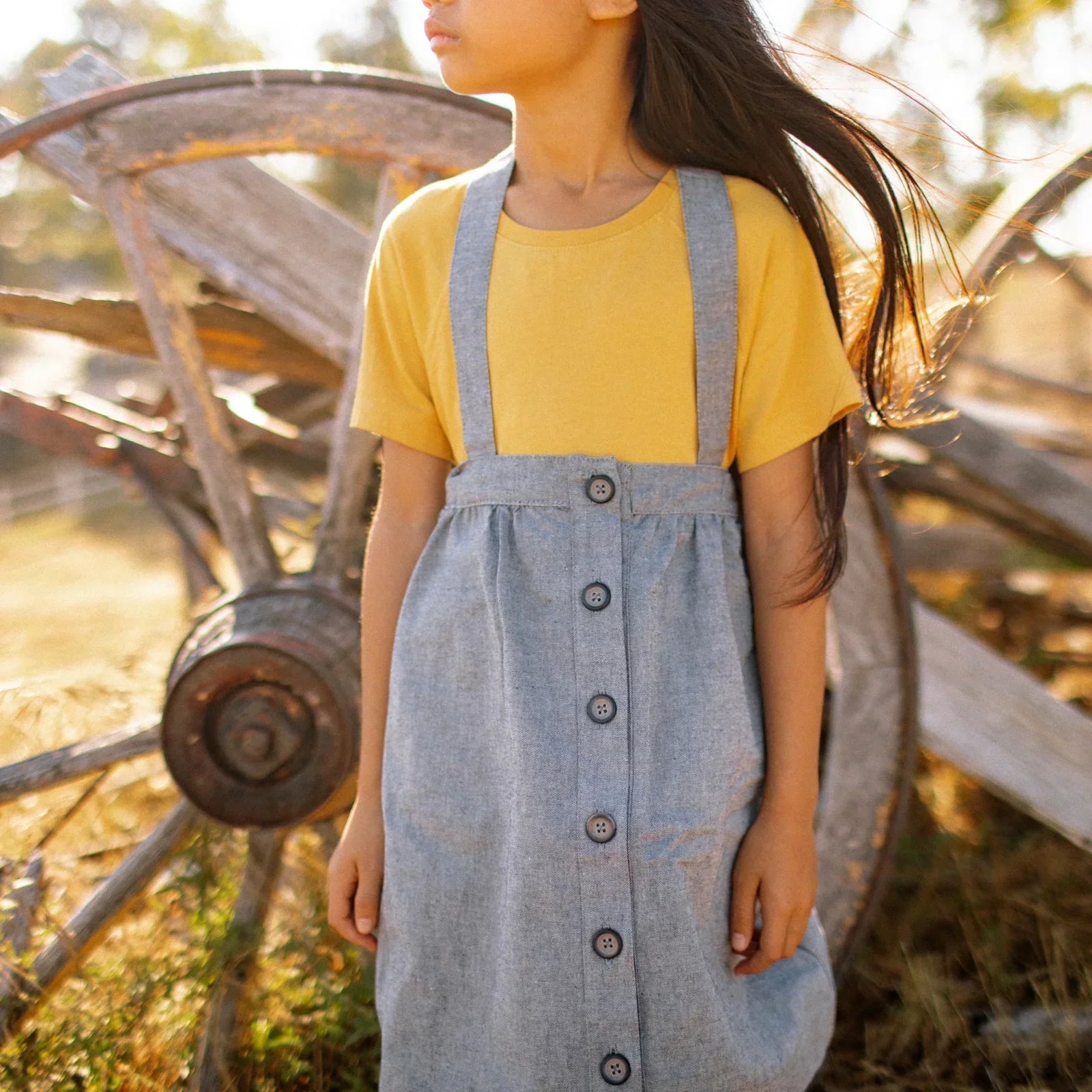 Organic Parker Pinafore skirt