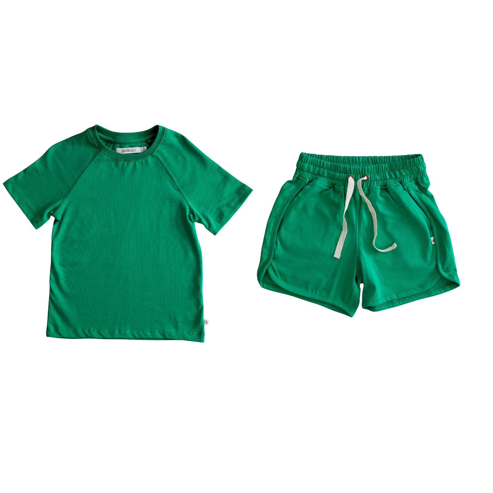 Frankie T-shirt & Ollie Short Set - Parakeet