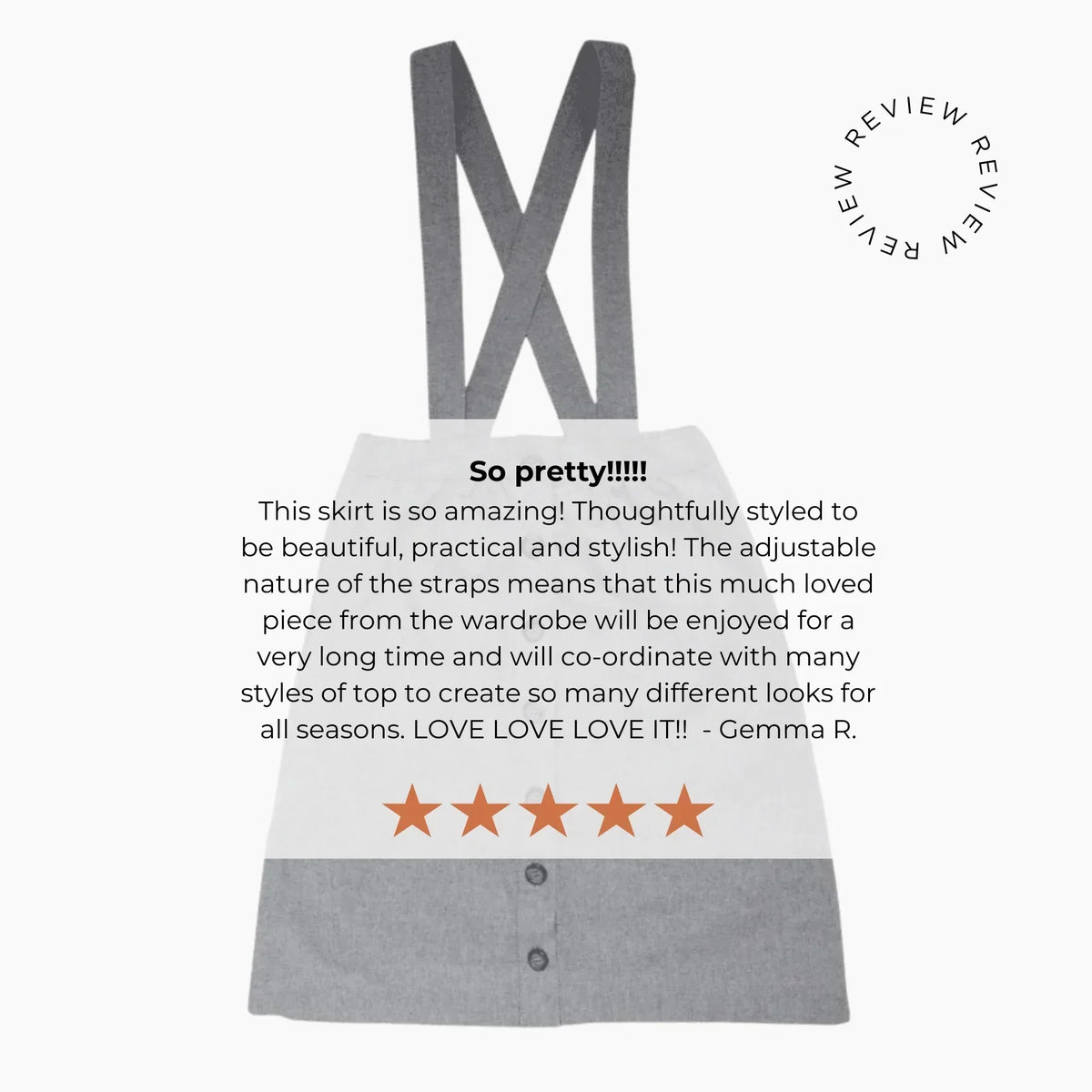 Parker Pinafore Skirt – 2-in-1 Skirt &amp; Pinafore for Kids