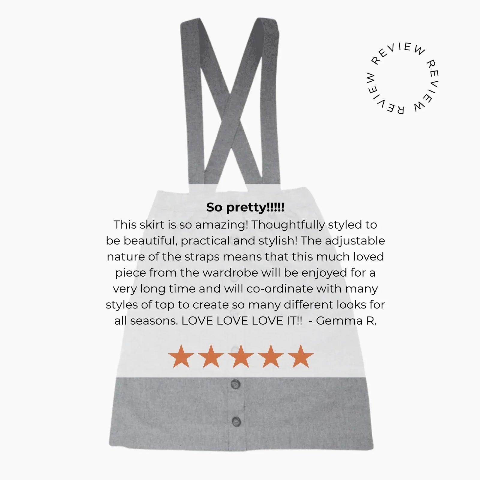 Parker Pinafore Skirt – 2-in-1 Skirt & Pinafore for Kids