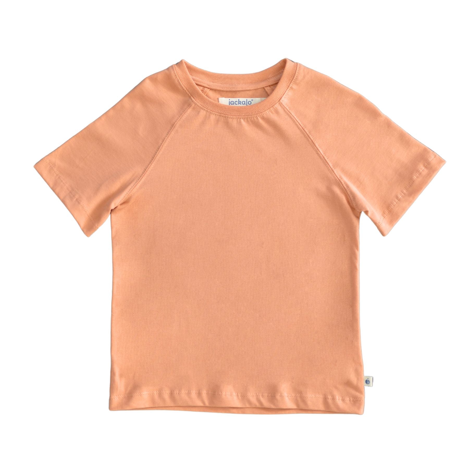Organic cotton raglan t-shirt orange sherbet