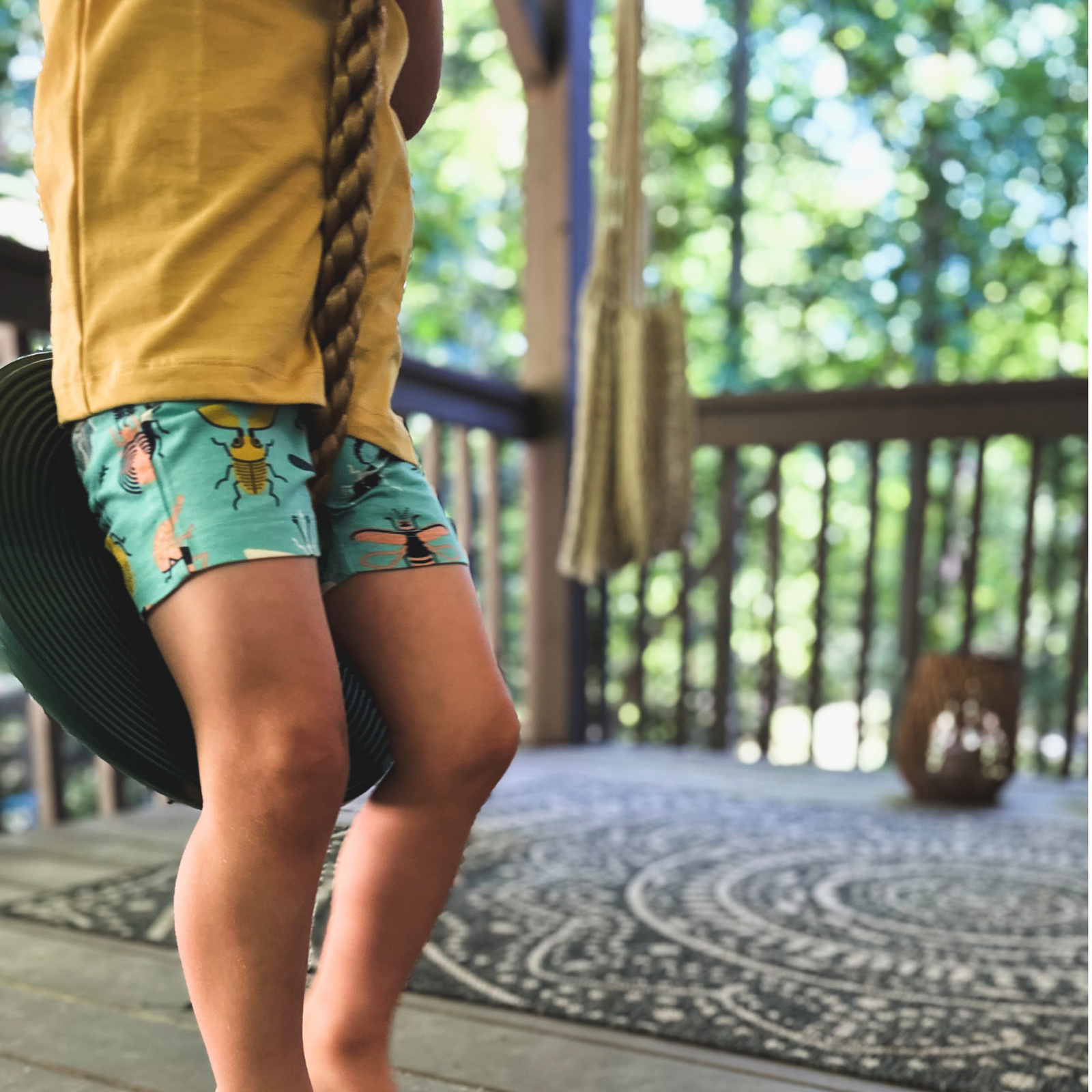 Organic Cotton Sammie Under Shorts - Beetle Mania Print
