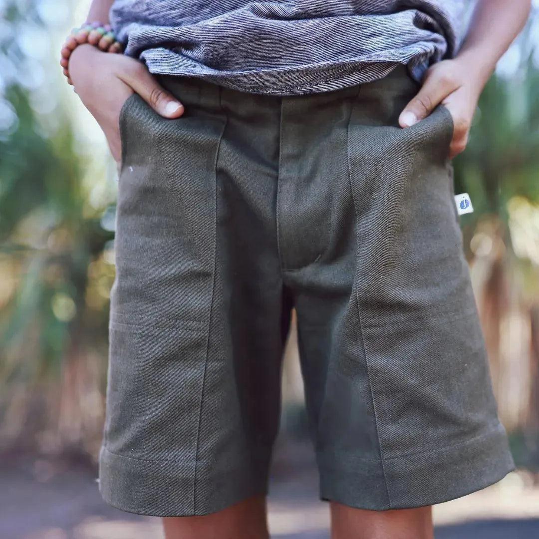 Nickie Shorts - Dark Olive - Sample Sizes 4, 8 - Jackalo