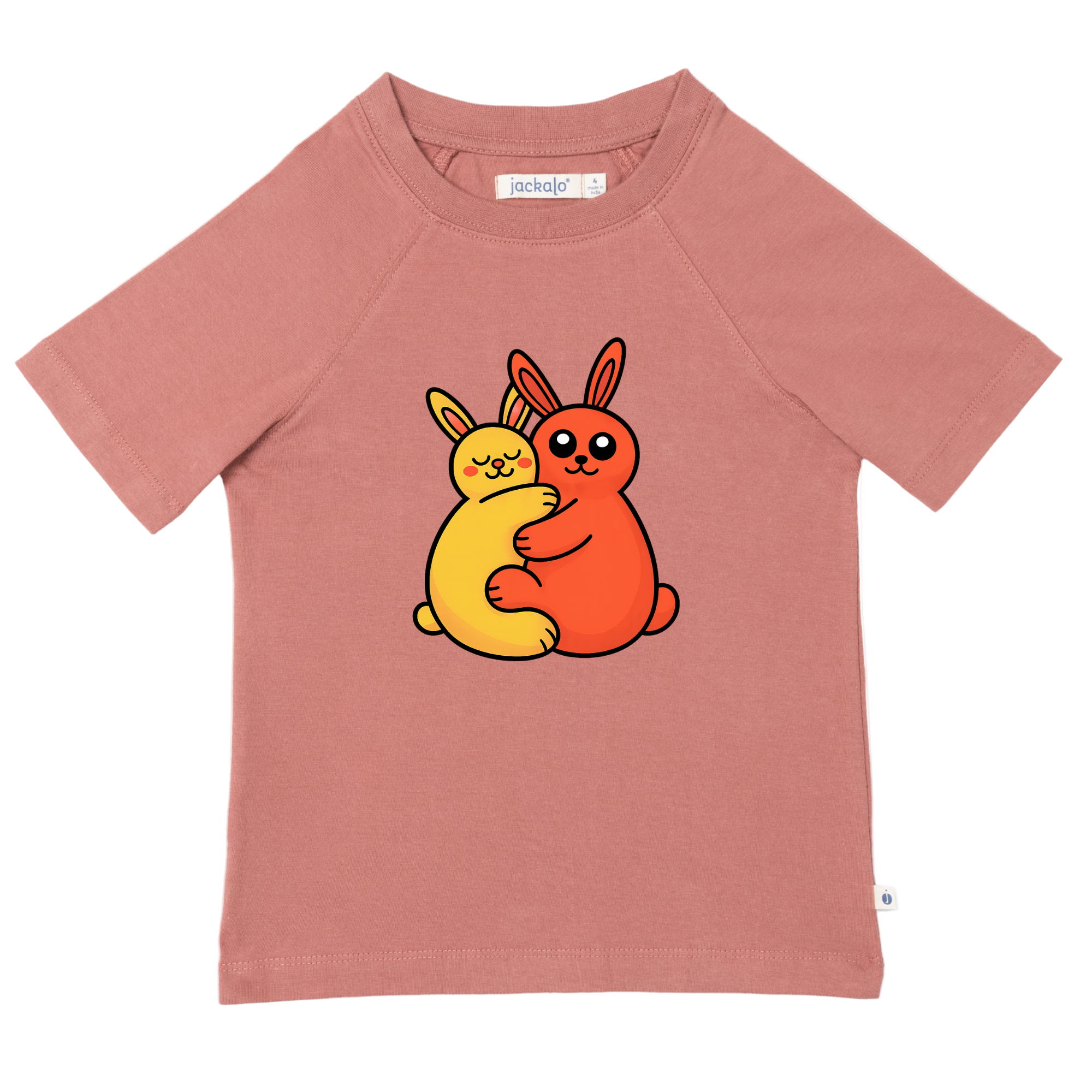 Organic cotton t-shirt with bunnies graphic
