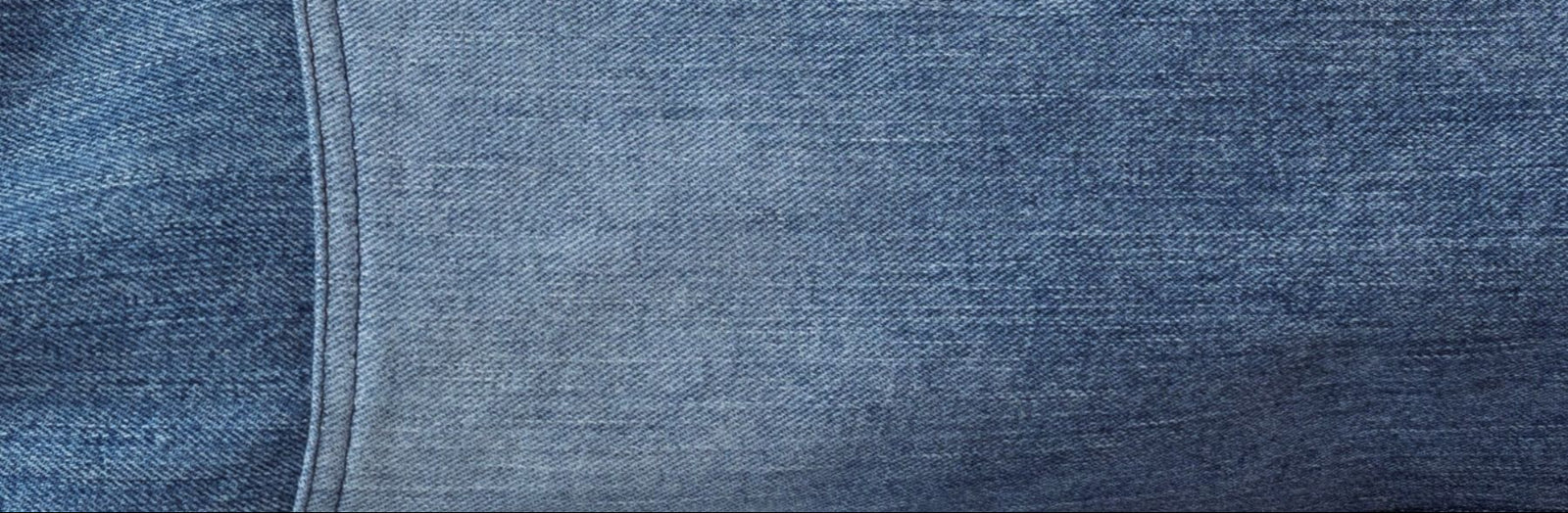 Close-up of blue denim fabric texture
