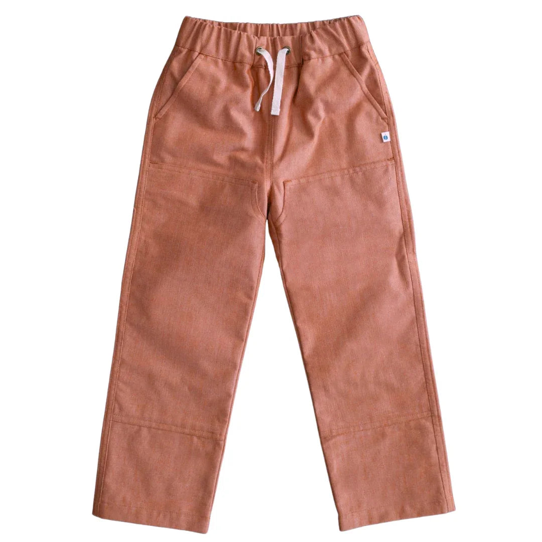 Jules Pants - Orange Chambray - Jackalo
