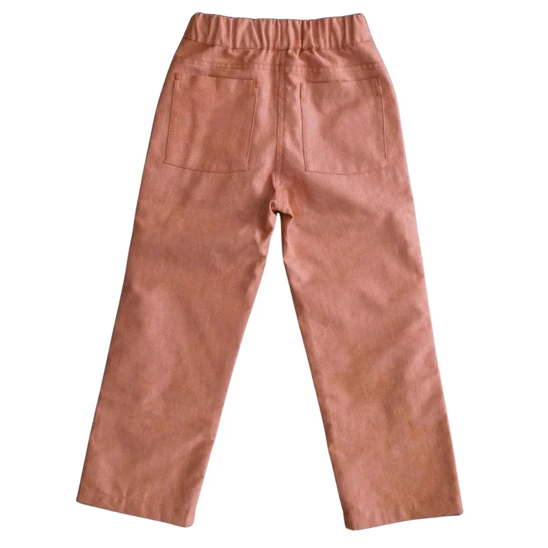 Jules Pants - Orange Chambray - Jackalo