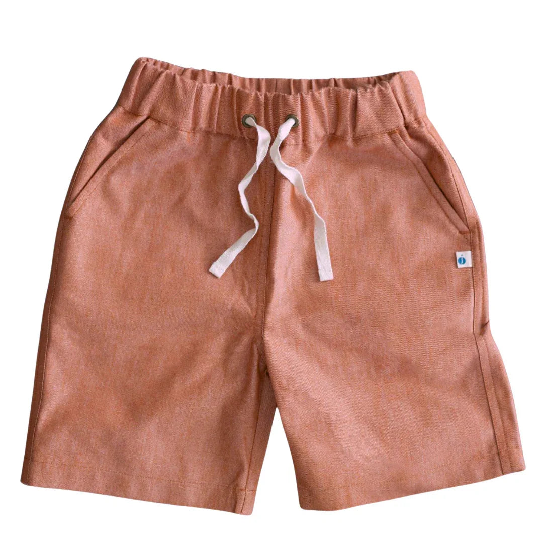 Jules Shorts - Orange Chambray - Jackalo