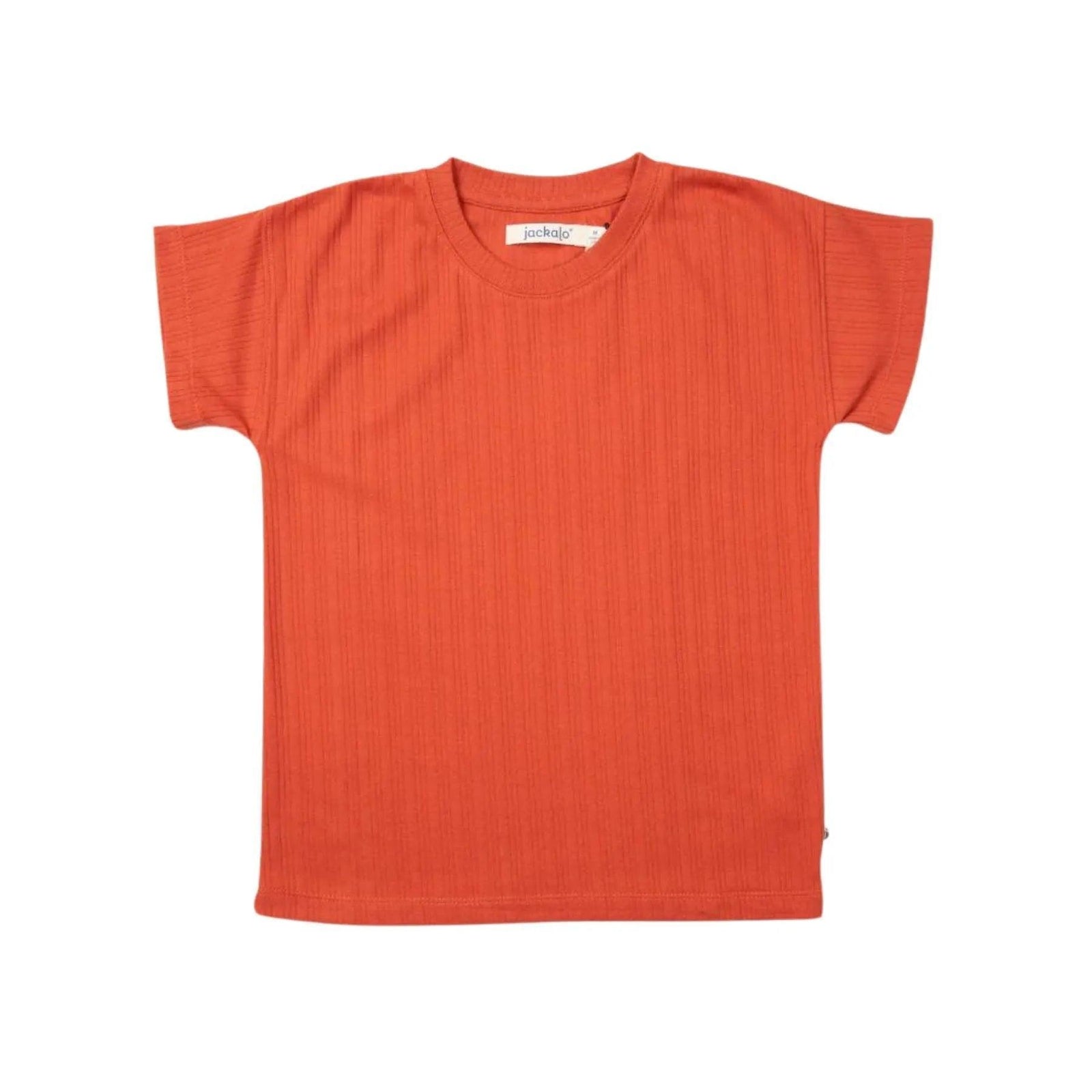 Brooklyn T-Shirt - Ribbed Persimmon - Jackalo