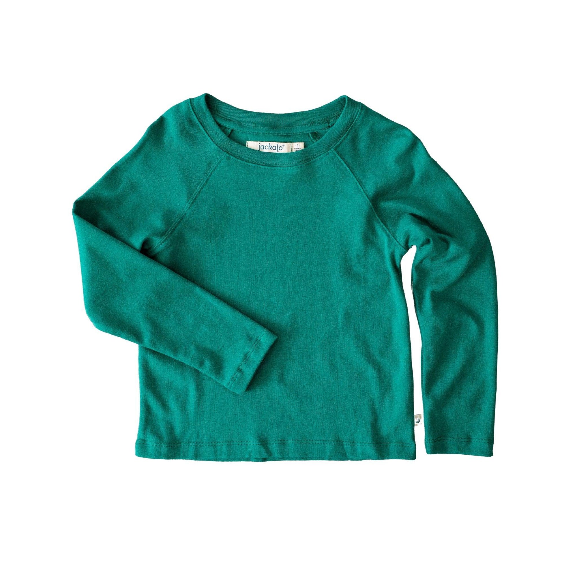 River Long Sleeve T-Shirt - Hunter Green - Jackalo