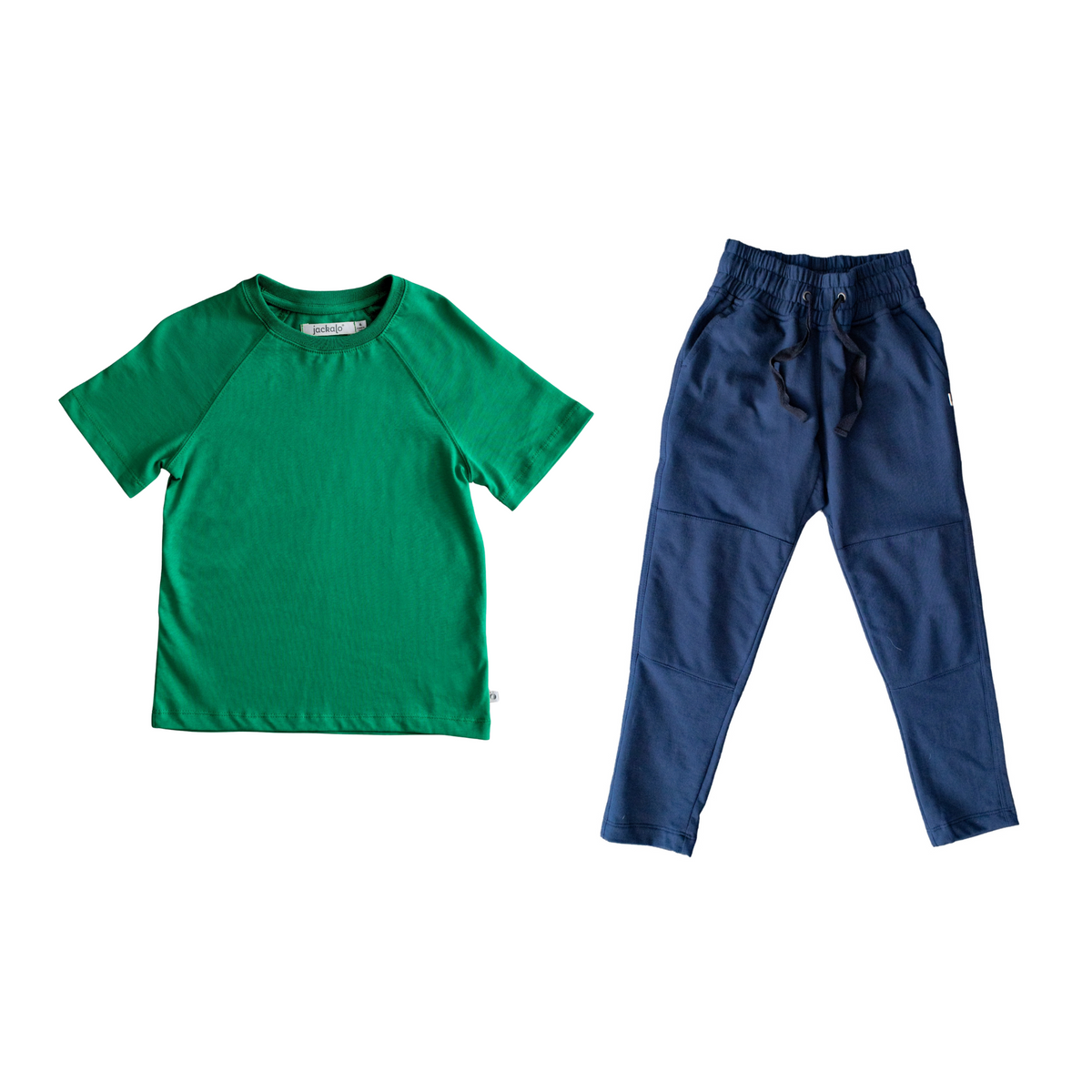 Frankie T-shirt &amp; Kai Pant Set in Parakeet &amp; Navy