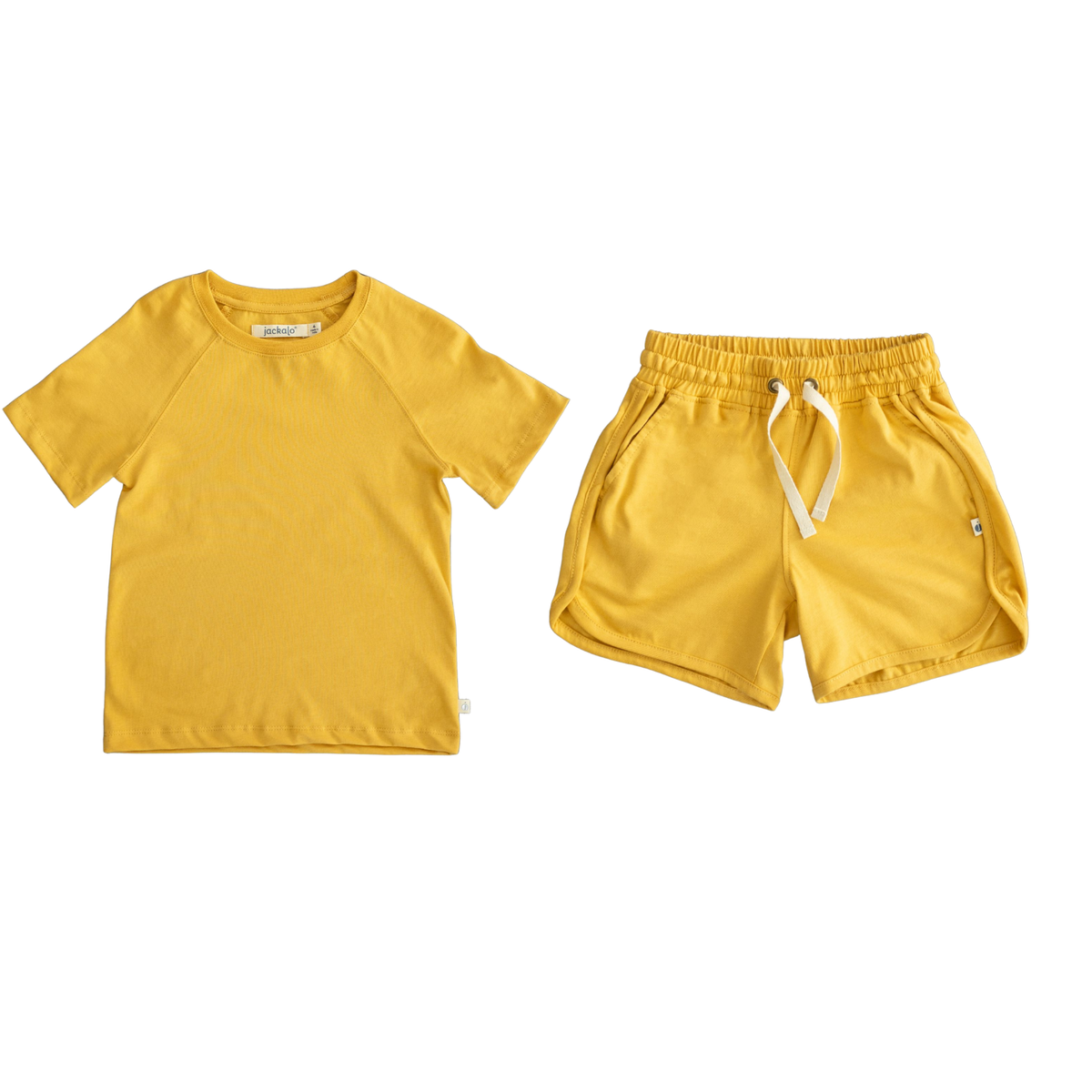 Frankie T-shirt &amp; Ollie Short Set in Ochre