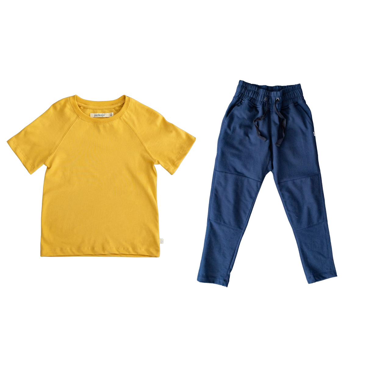 Frankie T-shirt &amp; Kai Pant Set in Ochre &amp; Navy