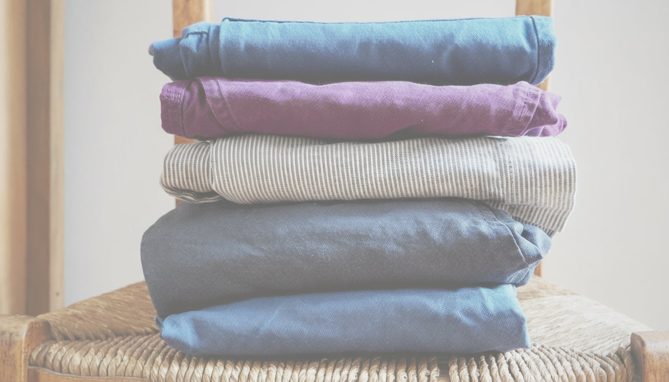 Neatly folded clothes