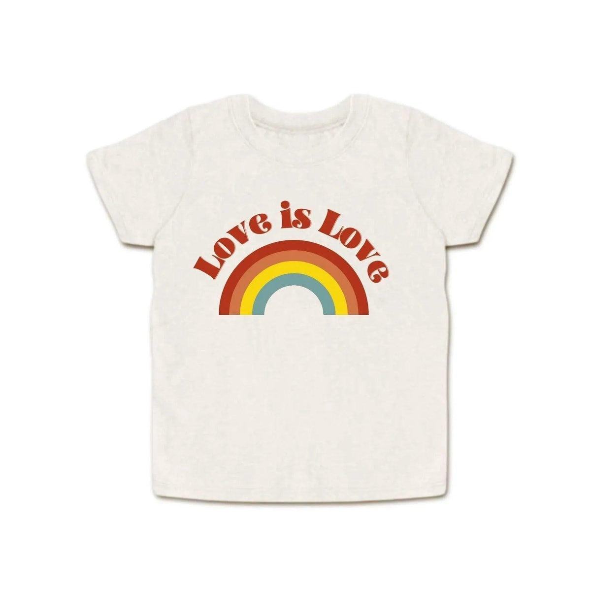 White shirt with &quot;Love is Love&quot; design