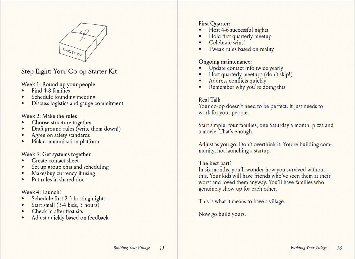 Babysitting Co-op Booklet